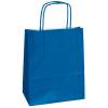 Shopper Twisted maniglie cordino 14 x 9 x 21 cm carta kraft blu - 3347