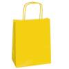 Shopper Twisted maniglie cordino 14 x 9 x 21 cm carta kraft giallo - 3343