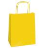 Shopper Twisted maniglie cordino 14 x 9 x 21 cm carta kraft giallo - 3343