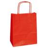 Shopper Twisted maniglie cordino 14 x 9 x 21 cm carta kraft rosso - 3346