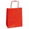 Shopper Twisted maniglie cordino 14 x 9 x 21 cm carta kraft rosso - 3346