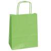 Shopper Twisted maniglie cordino 14 x 9 x 21 cm carta kraft verde mela - 3345