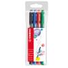Pennarello PointMax punta feltro - punta 0,8 mm - astuccio 4 colori: blu, nero, rosso, verde - Stabilo - 488/4 - 83068M - DMwebShop