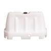 Barriera stradale tipo New Jersey 100 x 40 x 70 cm PE bianco - 18364