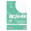 Ricambi forati Quaxima - A4 - 1 rigo - con margine - 80 gr - 40 fogli - Pigna - 00629030C - 8005235204478 - DMwebShop