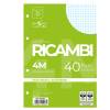 Ricambi forati Quaxima - A4 - 4 mm - 80 gr - 40 fogli - Pigna - 00629034M - 8005235204492 - DMwebShop