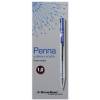Penna a sfera a scatto punta 1 mm blu - 6898