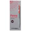 Penna a sfera a scatto punta 1 mm rosso - 648