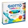 Pennarelli Turbomaxi punta diametro 5 mm colori assortiti astuccio 24 pezzi - 2970 Pennarelli Turbomaxi punta diametro 5 mm colori assortiti astuccio 24 pezzi - 2970