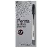 Penna a sfera - con cappuccio - punta fine 0,7 mm - nero - conf.50 pezzi - Starline - STL1105. - 8025133030566 - DMwebShop
