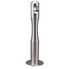 Posacenere da terra a colonna diametro 13 cm H 108 cm base 29 cm inox silver - 7701