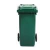 Bidone carrellato 58 x 73 x 107 cm 240 lt verde scuro Mobil Plastic - 22247