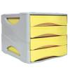 Cassettiera Keep Colour Pastel 25 x 32 cm cassetti 5 cm grigio giallo - 18057