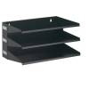 Portadocumenti Sorter Rack 36 x 20,5 x 25 cm 3 scomparti nero - 16645