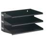 Portadocumenti Sorter Rack 36 x 20,5 x 25 cm 3 scomparti nero - 16645