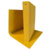 Raccoglitore King 22 x 30 cm 4 anelli tondi 30 mm dorso 4 cm giallo rivestimento in PP - 593