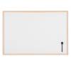 Lavagna bianca magnetica 60 x 90 cm cornice legno bianco - 22647