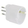 Adattatore semplice con spina 2P T 10A presa Schuko 10A - 158