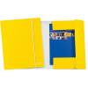 Cartella 3 lembi con elastico WOW 25 x 35 cm dorso variabile giallo cartoncino plastificato - 772