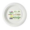 Piatto frutta monouso rotondo diametro 17 cm cellulosa bianco Green Dopla 07758 - 24481