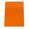 Cartellina con elastico - cartone plastificato - 3 lembi - 25 x 34 cm - arancio - conf. 10 pezzi - Queen Starline - OD0032LBXXXAE07 - 8025133106568 - DMwebShop