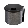 Posacenere murale Nido - metallo verniciato - Ø 16 cm - altezza 14 cm - 2 lt - silver punteggiato - Medial International - 106004 - 8033433771966 - DMwebShop
