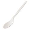 Cucchiaio monouso in CPLA 16 cm bianco - 3847