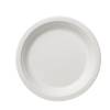 Piatto piano monouso Bio rotondo diametro 17,5 cm cellulosa canna da zucchero - 3816
