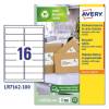 Etichette per buste e pacchi in carta riciclata - bianca - 99,1 x 33,9 mm - 100 fogli - Avery - LR7162-100 - 5014702815065 - DMwebShop