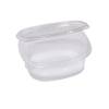 Contenitori ovali in PET - con coperchio incernierato - 14 x 11,9 x 5 cm - pack 50 pezzi - Europack - 1507105002 - 8007626780288 - DMwebShop