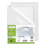 Cartelline a L Poli 150 PPL liscio - 21 x 29,7 cm - trasparente - conf. 25 pezzi - Sei Rota - 662318 - 8004972010175 - DMwebShop