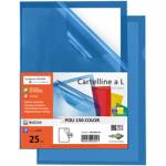 Cartelline a L Poli 150 Color PPL buccia 21 x 29,7 cm blu Sei Rota 66232207 - 7449