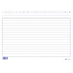 Schede in cartoncino rigate - 17 x 24 cm - orizzontale - conf. 100 pezzi - Edipro - E3363BL - 8023328336318 - DMwebShop