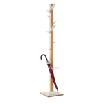 Appendiabiti Easycloth - 35 x 35 x 180 cm - 6 posti con portaombrelli legno-bianco - Paperflow - K700000 - 3660141260212 - DMwebShop