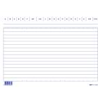 Schede in cartoncino rigate 15 x 21 cm orizzontale E3246BL - 462