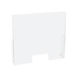 Schermo protettivo da banco - con feritoia - in PET - 60 x 80 cm - Lebez - 81034. - 8007509098332 - DMwebShop