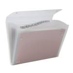 Cartella a soffietto Ice - 13 tasche - 22 x 30 cm - trasparente - Rexel - 2102035 - 5028252255875 - DMwebShop