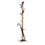 Appendiabiti Easycloth con portaombrelli 6 posti 35 x 35 x 180 cm legno nero - 1450