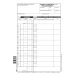 Blocco schede prelievo carburante 21 x 15 cm 50 fogli - 1462