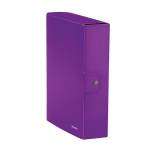 Scatola progetto WOW - dorso 8 cm - viola metallizzato - conf. 5 pezzi - Leitz - 39670062 - 4002432109784 - DMwebShop