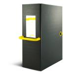 Scatola archivio Big Next dorso 12 cm 25 x 35 cm nero giallo - 7727