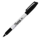 Marcatore permanente - punta fine - 1 mm - nero - conf. 12 pezzi - Sharpie - S0810930 - 3501170818305 - DMwebShop