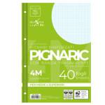 Ricambi forati rinforzati Pignaric - A4 - quadretto 4 mm - 40 fogli - 80 gr - Pigna - 02194594M - 8005235059436 - DMwebShop
