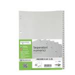Separatore numerico 1,31 Record R PP 21 x 29,7 cm A4 grigio - 4385