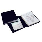 Raccoglitore Sanremo 2000,4 anelli a D 50 mm dorso 7,5 cm 22 x 30 cm nero - 8391