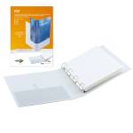 Raccoglitore personalizzabile Fly 22 x 30 cm 4 anelli a D 40 mm dorso 5,5 cm bianco - 8390