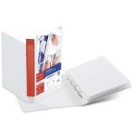 Raccoglitore personalizzabile Stelvio TI 4 anelli a D 25 mm dorso 4 cm 30 x 42 cm libro bianco Sei Rota 36255001 - 8412