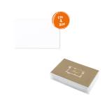 Scatola 100 biglietti bianchi Bristol 6,9 x 10,6 cm 240 gr - 8448