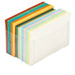 Scatola 100 cartoncini 200 gr 100 buste 90 gr arcobaleno formato 4 Favini A57X151 - 8460