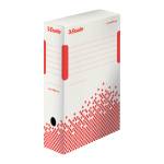 Scatola archivio Speedbox - dorso 10 cm - 35 x 25 cm - bianco e rosso - conf. 25 pezzi - Esselte - 623908 - 4049793025988 - DMwebShop